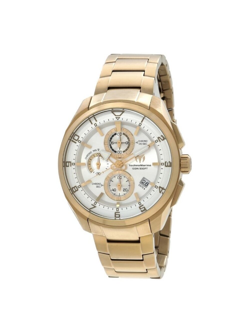 NWT Technomarine Ocean Chronograph Quartz Silver Dial Men's Watch
